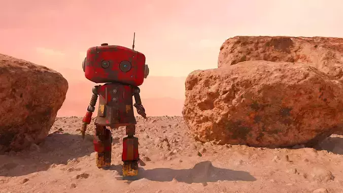 Rusted Robot 3D model