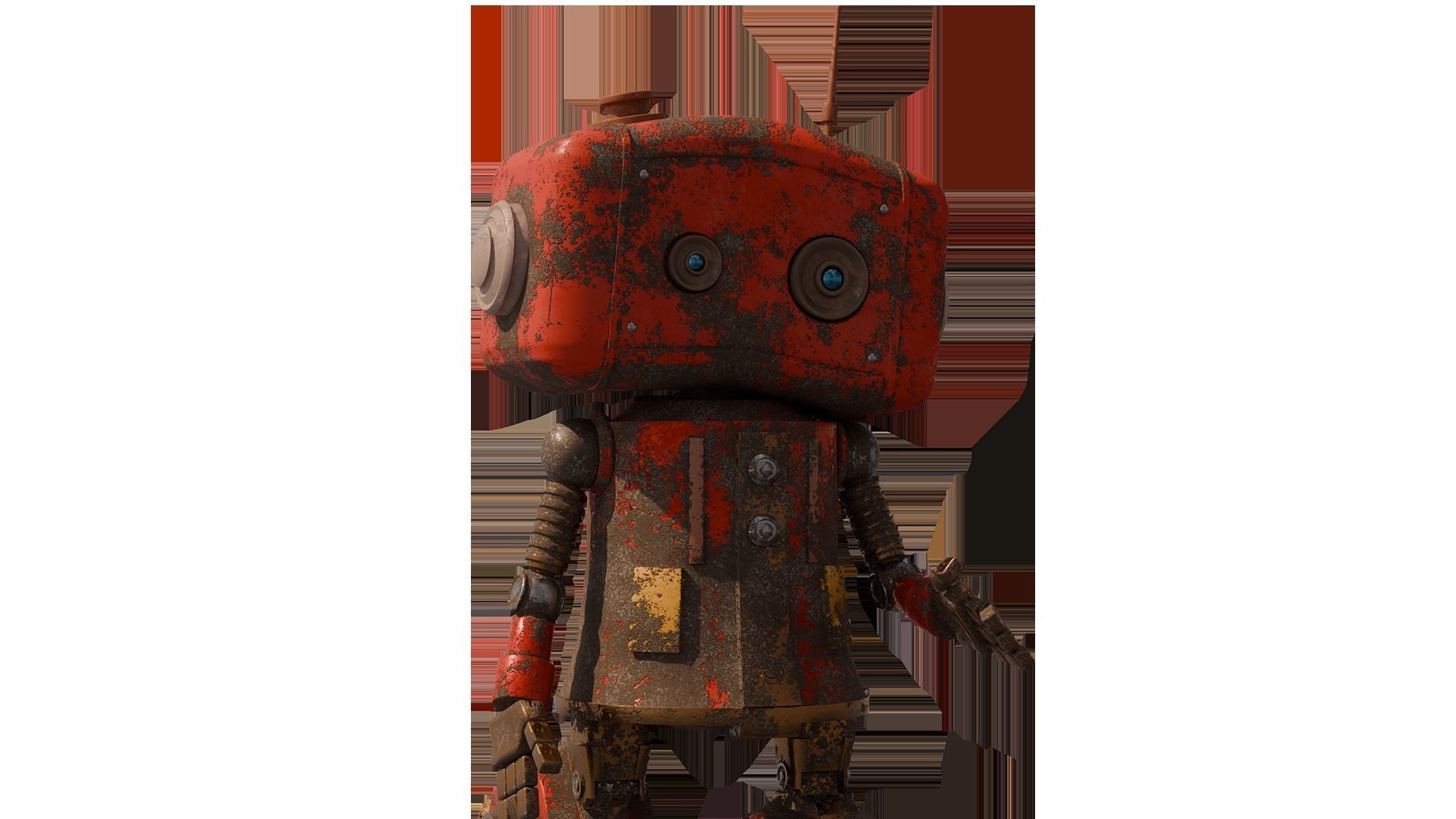 Rusted Robot 3D model_11
