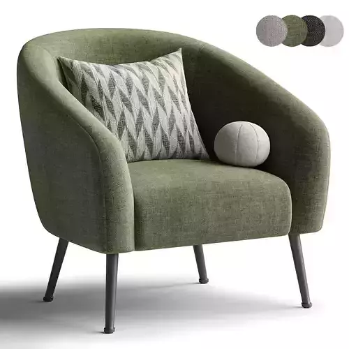 DAVI Armchair Low-poly 3D model