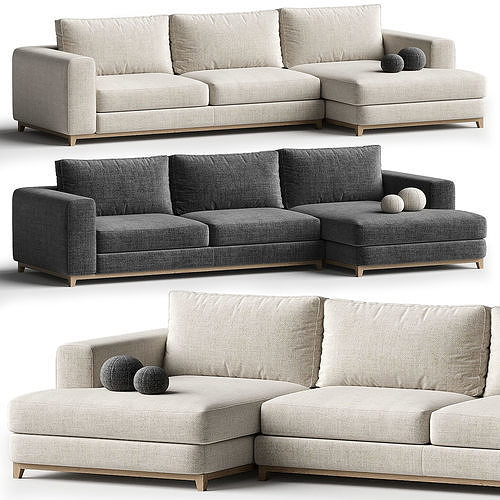 Rocella Seat Sofa Low-poly 3D model