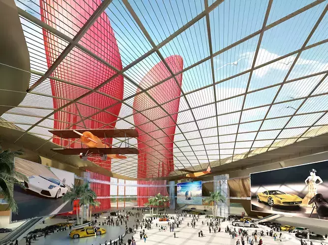 3Dmax fashion city commercial square building 19