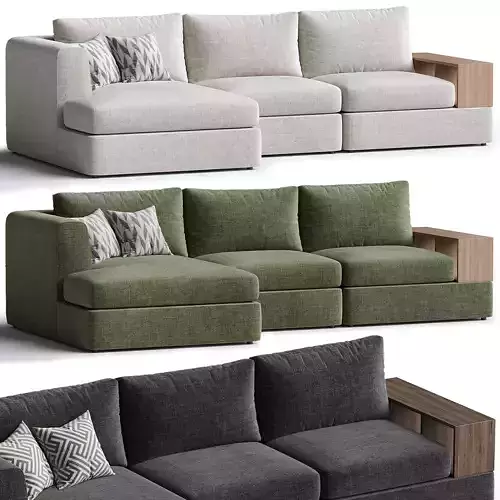 Autograph 3 seat woodshelf sofa