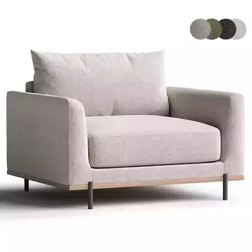 Trista Armchair Low-poly 3D model