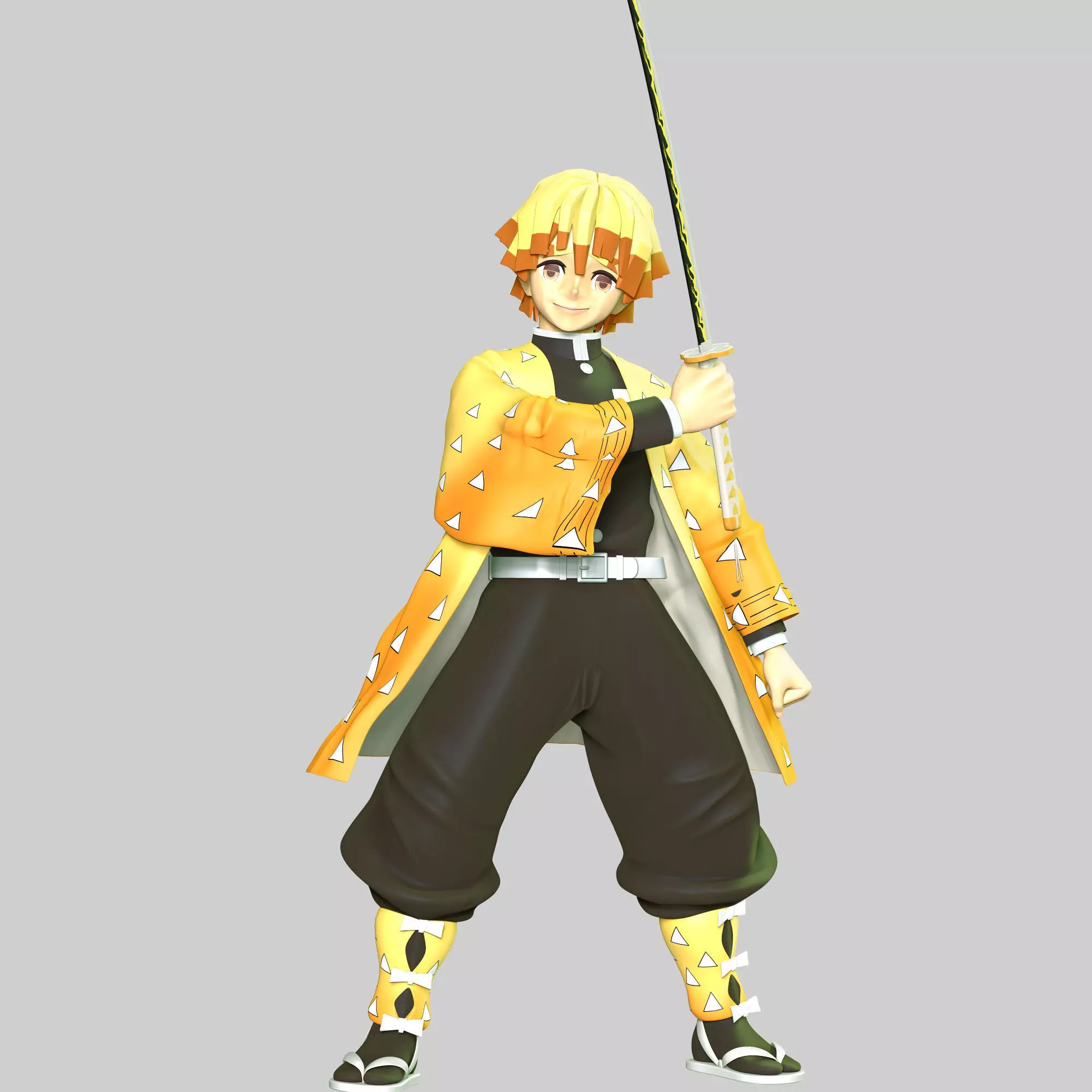 Demon Slayer - Zenitsu Agatsuma 3D print model