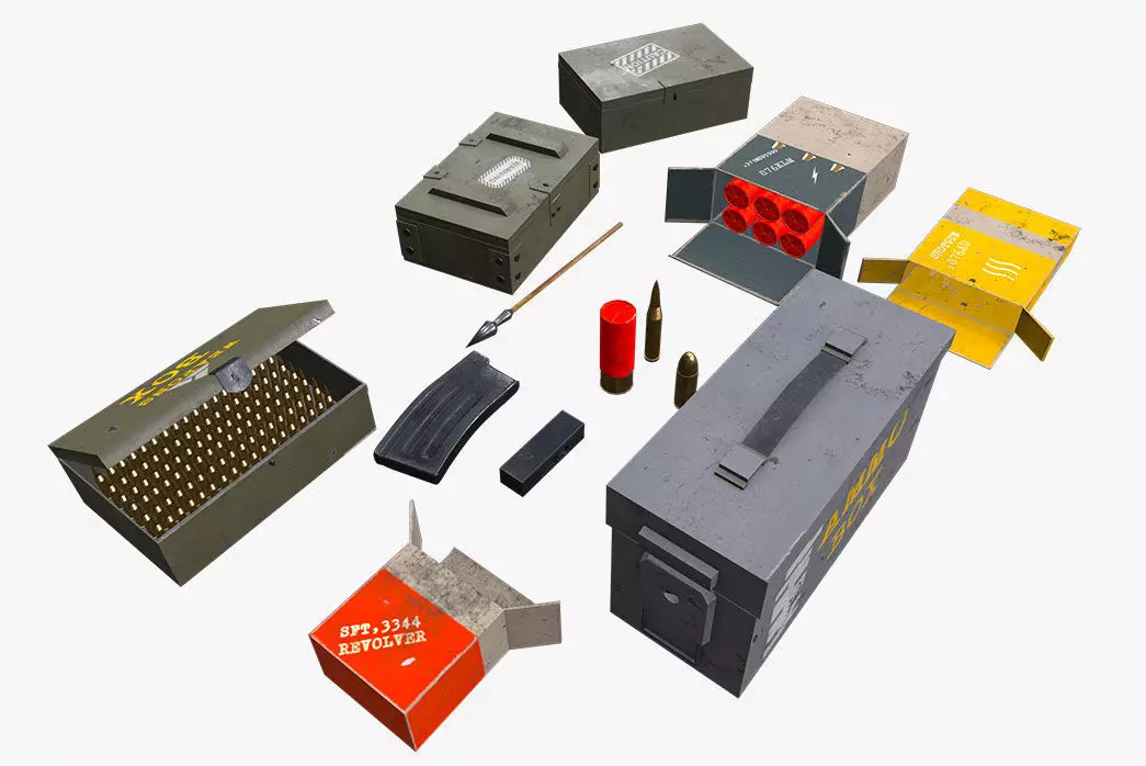 FPS Ammo Pack 3D model_0