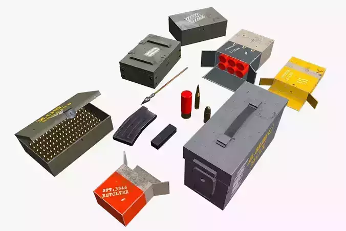 FPS Ammo Pack 3D model