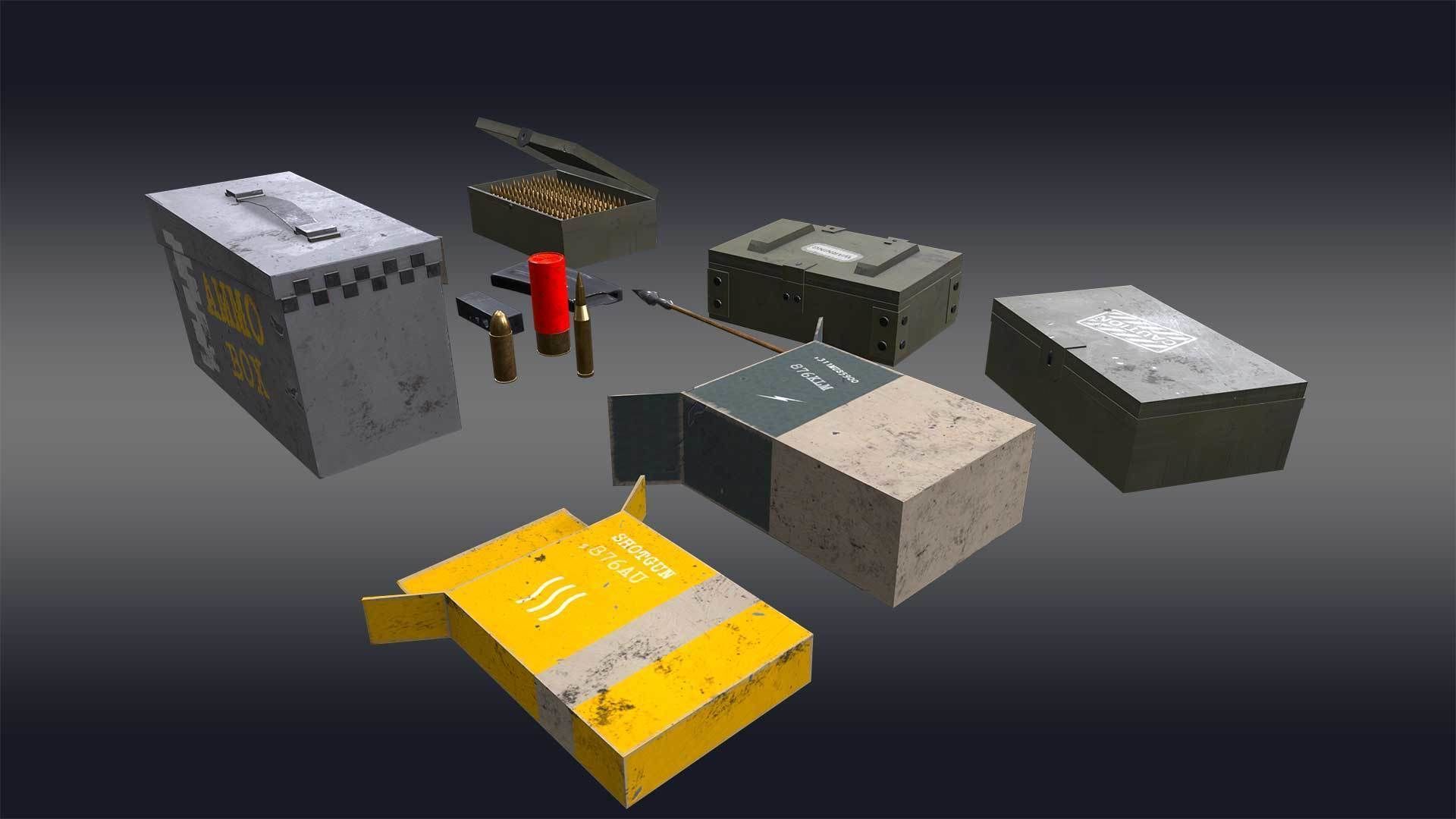 FPS Ammo Pack 3D model_5