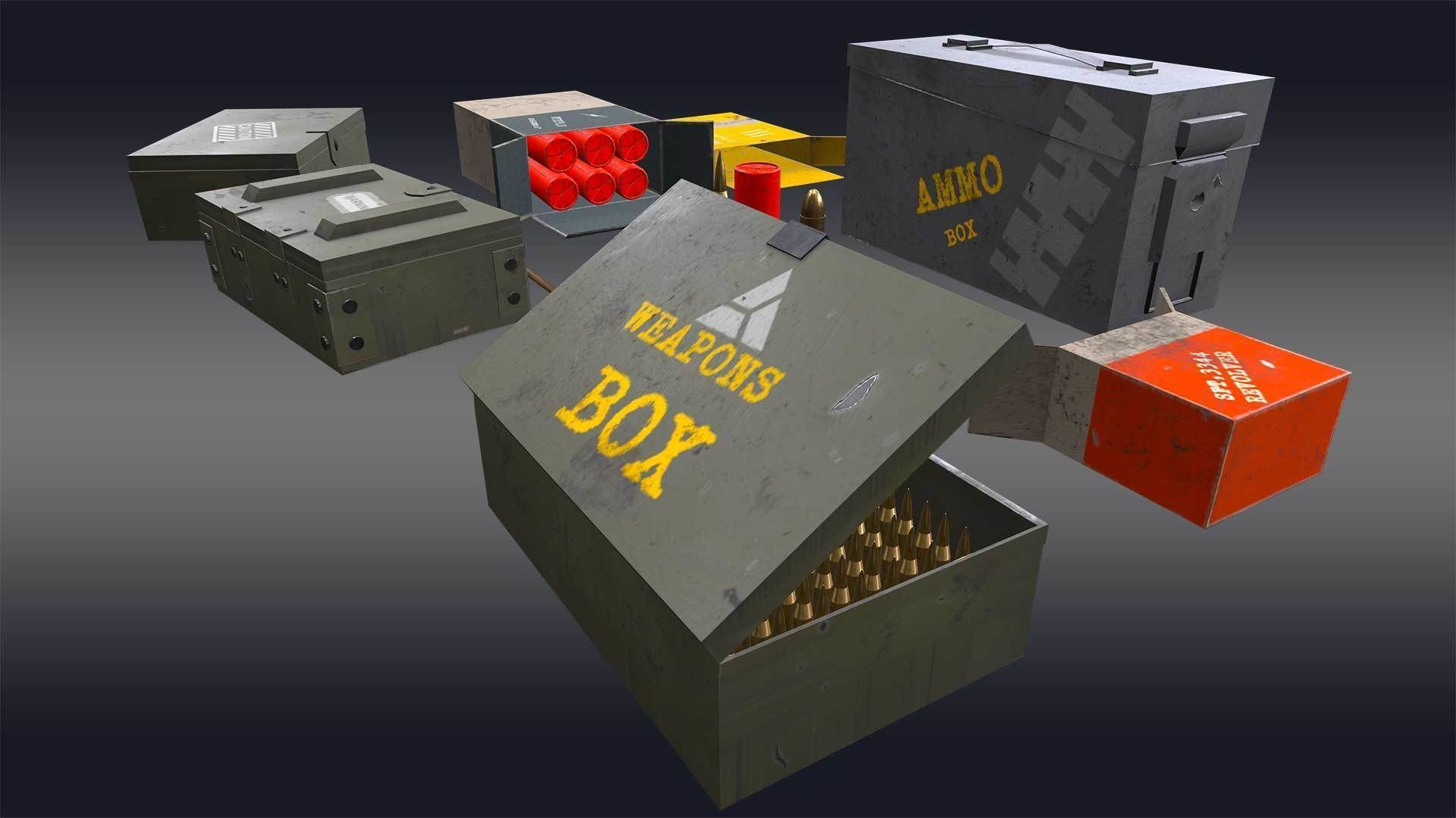 FPS Ammo Pack 3D model_2