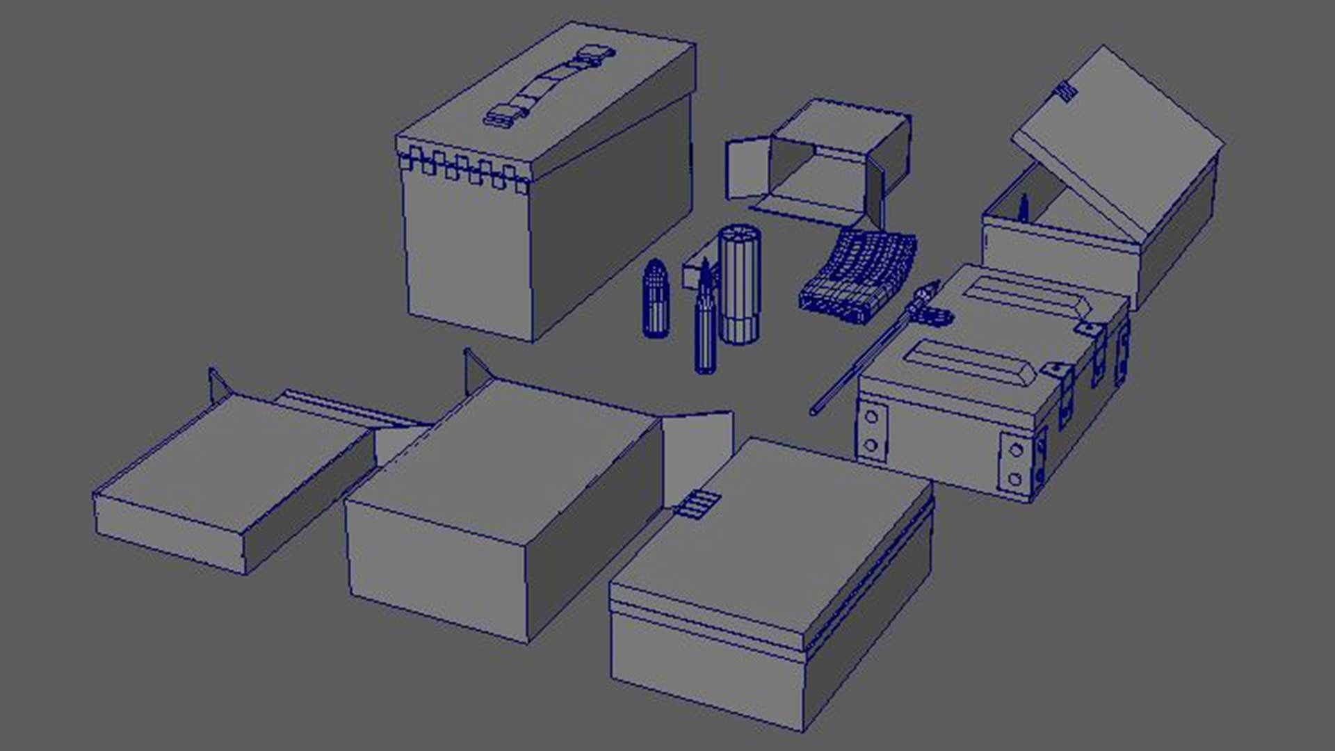 FPS Ammo Pack 3D model_7