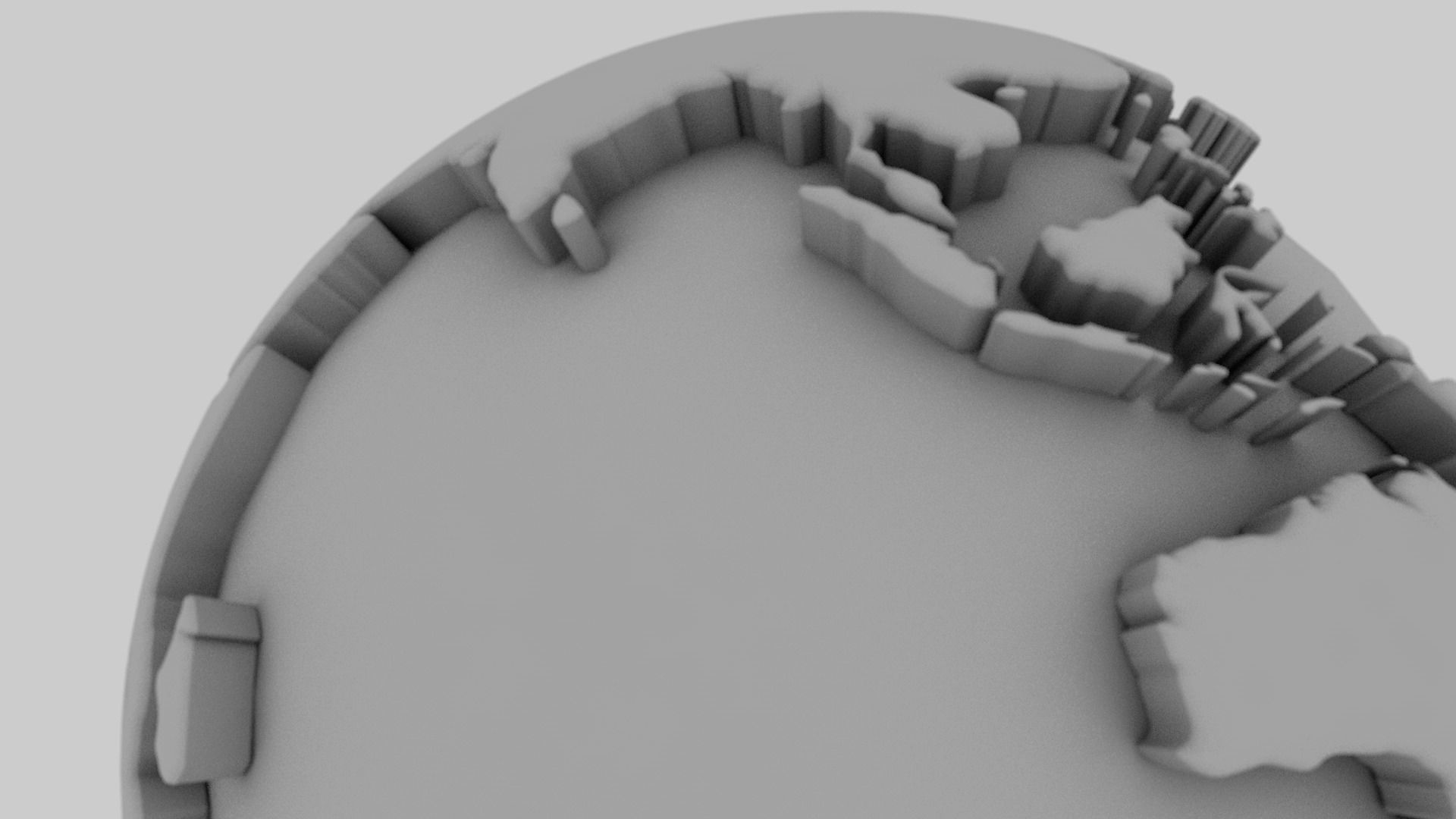 3d Globe model 3D model_2