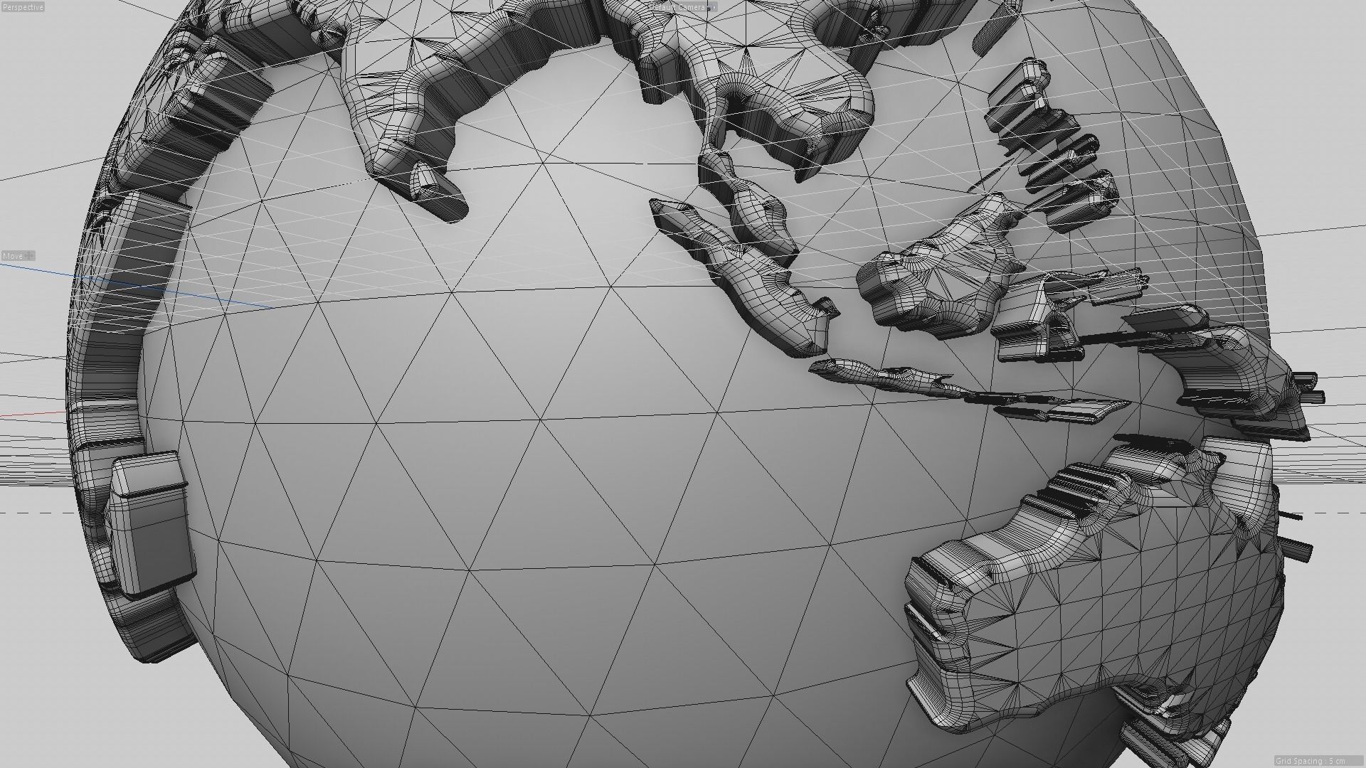 3d Globe model 3D model_4