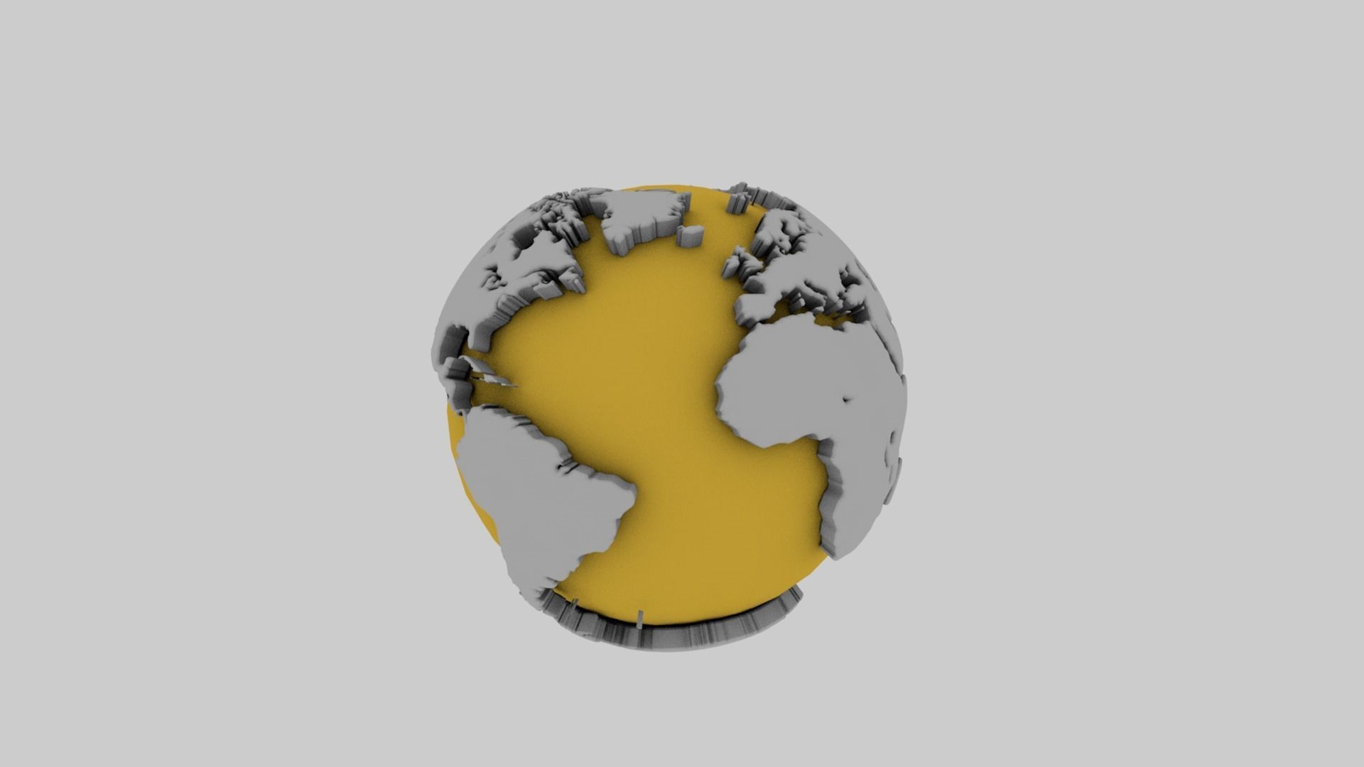 3d Globe model 3D model_1