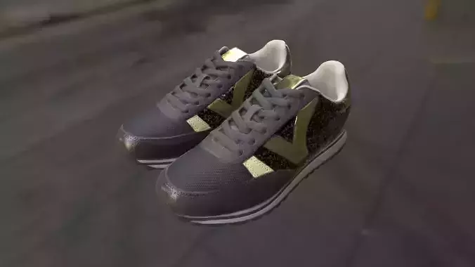 Premium party wear sneaker with substance painter 