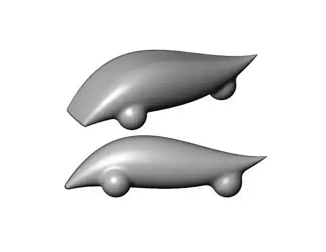 Miniature vehicle automotive speed sculpture N008