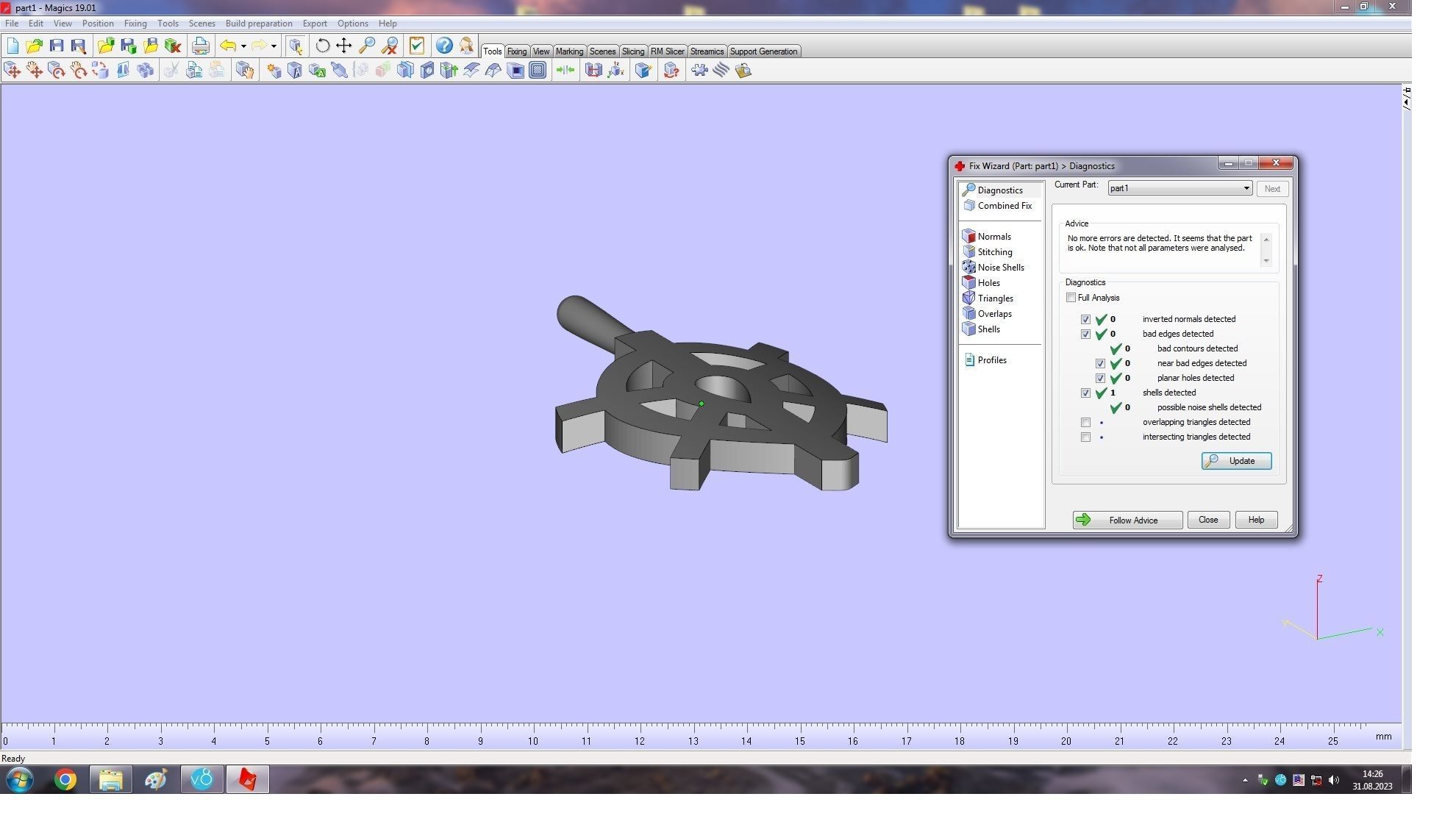 Spherical  Pear Ring  16 5mm 3D print model_11