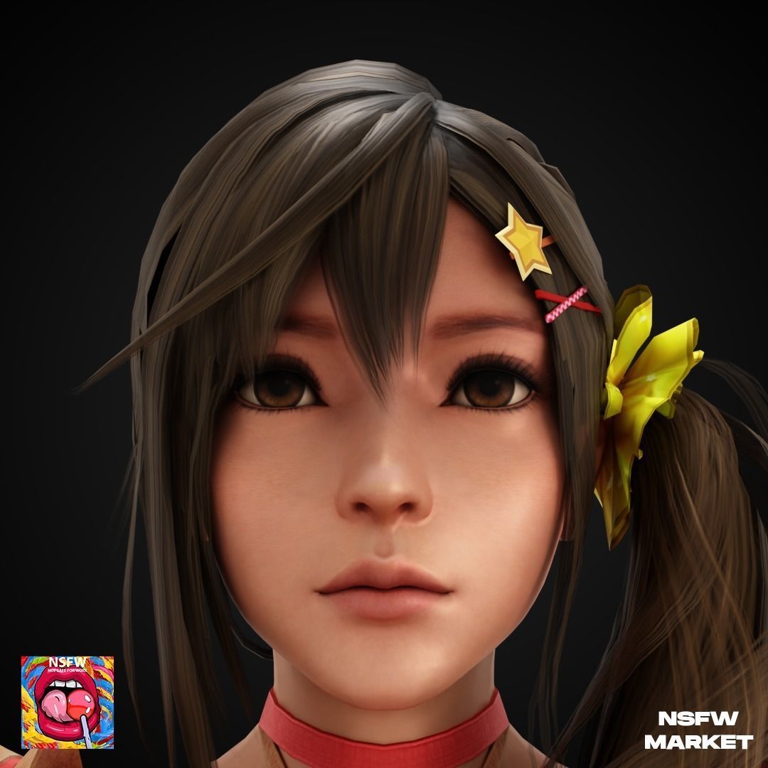 EXCLUSIVE EDITION RIGGED CHARACTER MISAKI - VENUS VALKYRIE Low-poly 3D model_2