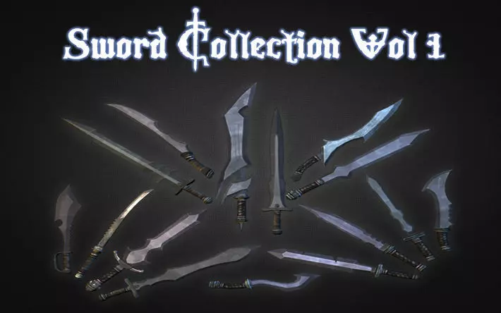 Sword Collection Vol 1 Low-poly 3D model