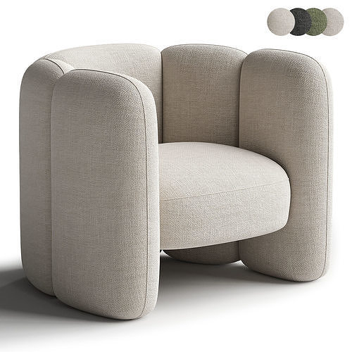 Mila Chair by Eny Lee Parker Low-poly 3D model