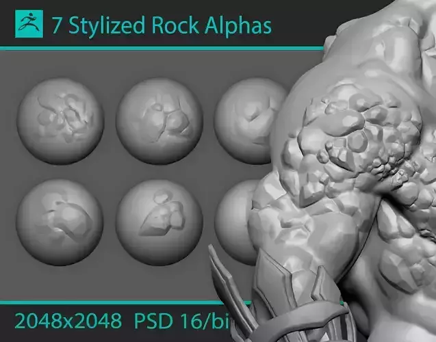 Stylized Stone Alphas