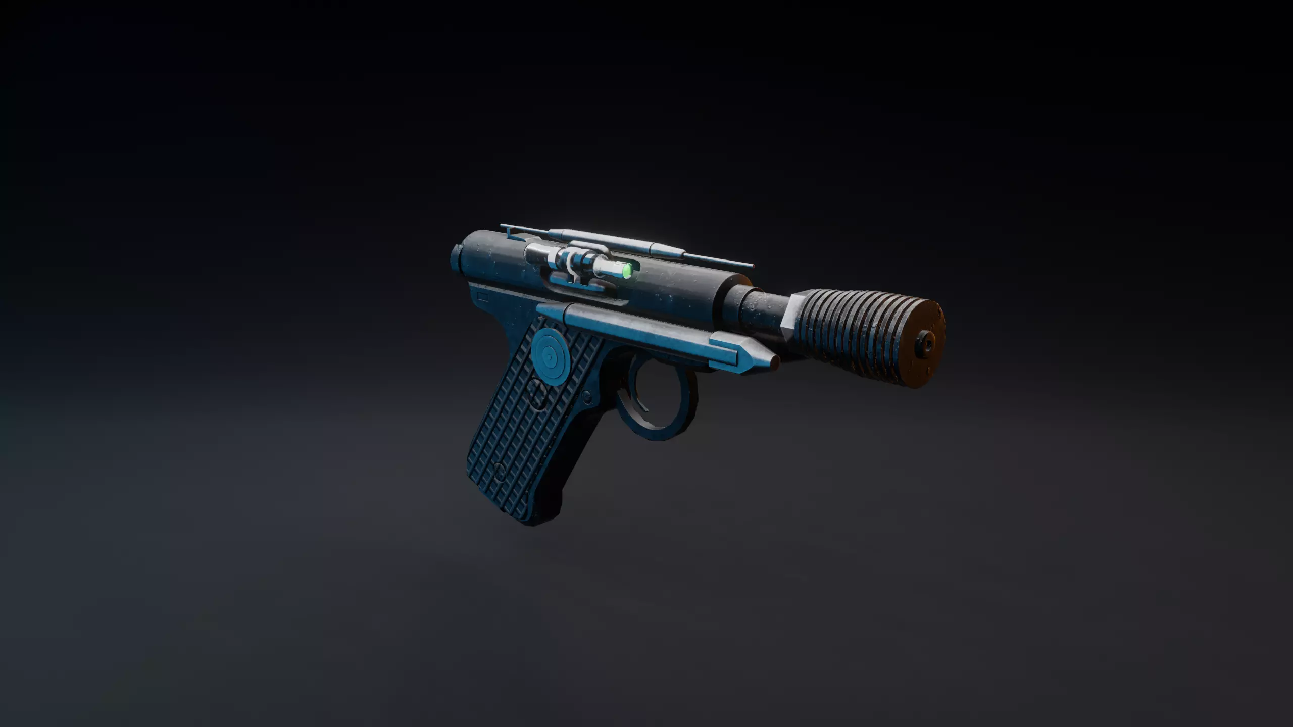 StarWars DT-12 heavy blaster Low-poly 3D model_0
