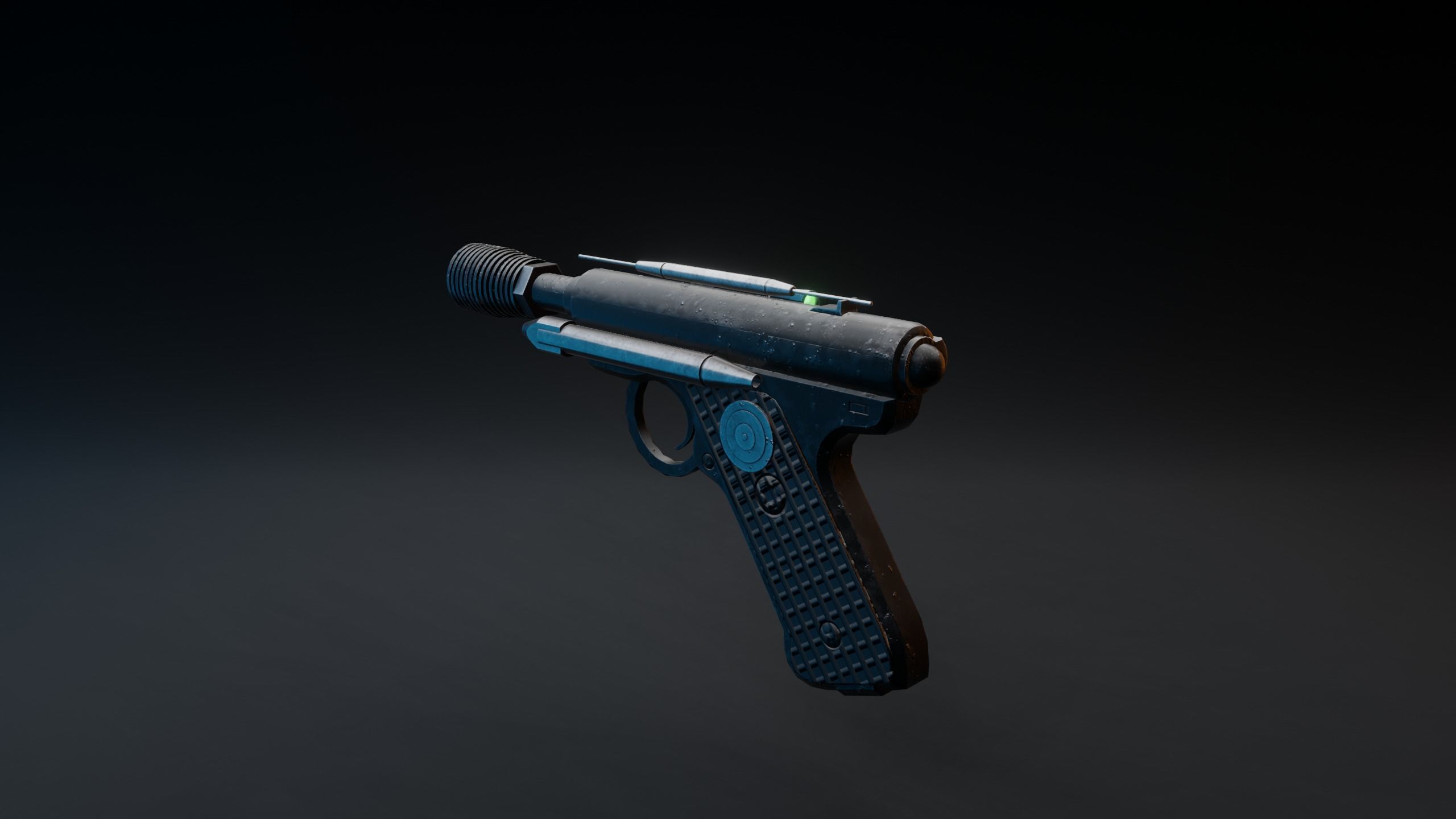 StarWars DT-12 heavy blaster Low-poly 3D model_3