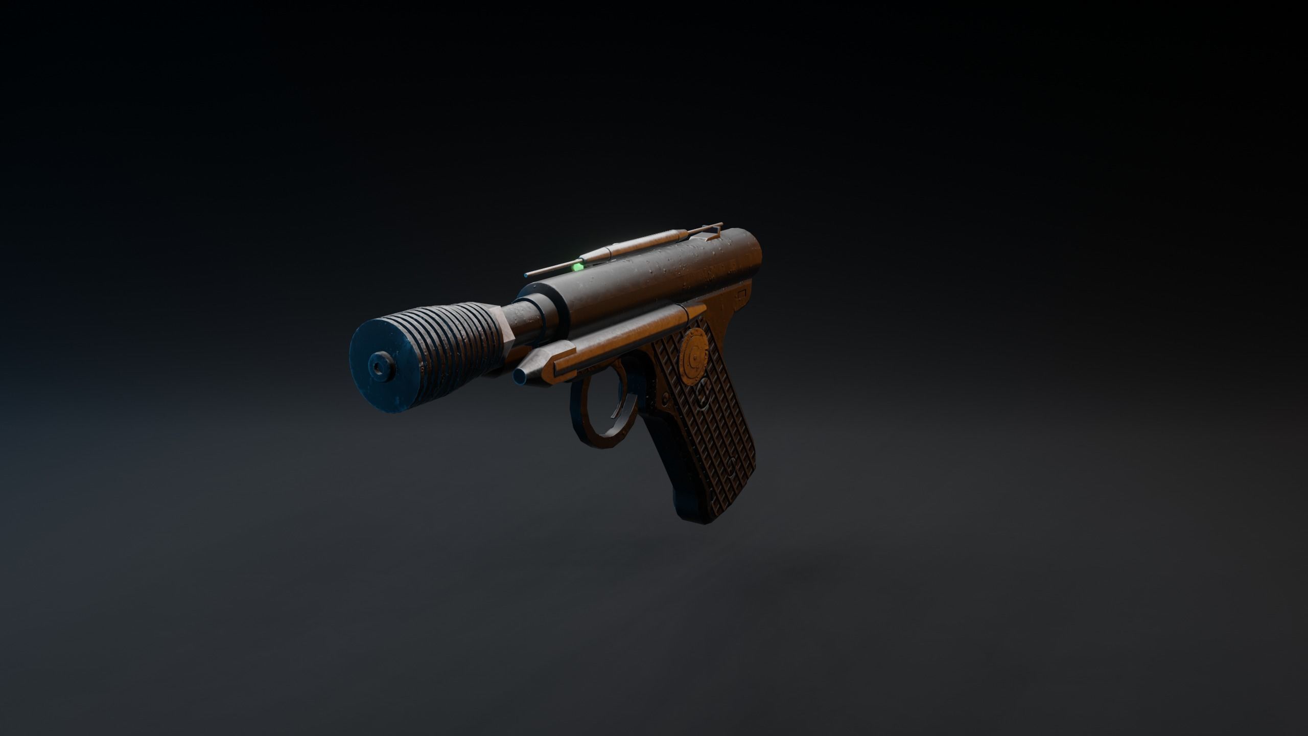StarWars DT-12 heavy blaster Low-poly 3D model_4