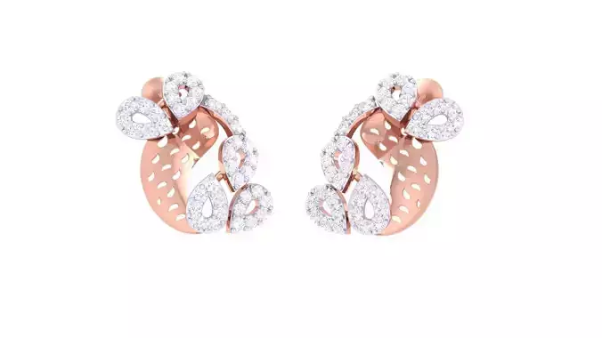 High Jewelry Earrings 3dm stl 3dm stl obj mtl 3mf details