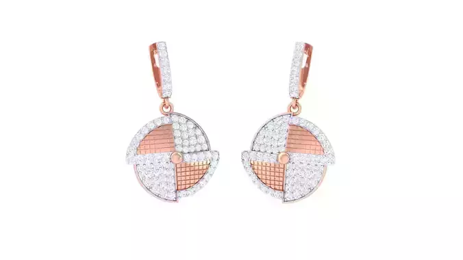 High Jewelry Earrings 3dm stl 3dm stl obj mtl 3mf details