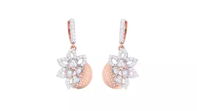 High Jewelry Earrings 3dm stl 3dm stl obj mtl 3mf details