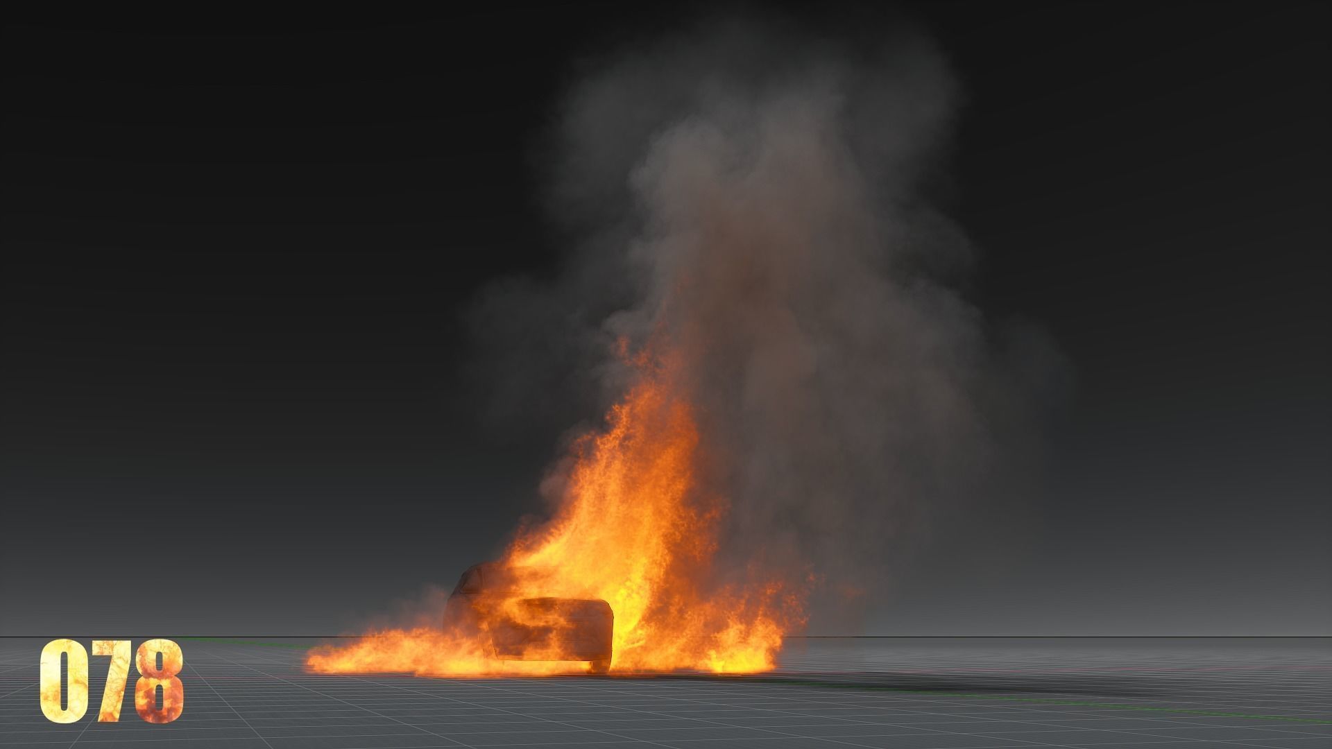 100 Model 3D Fire Smoke Explosions Clouds Collection 3D model_18