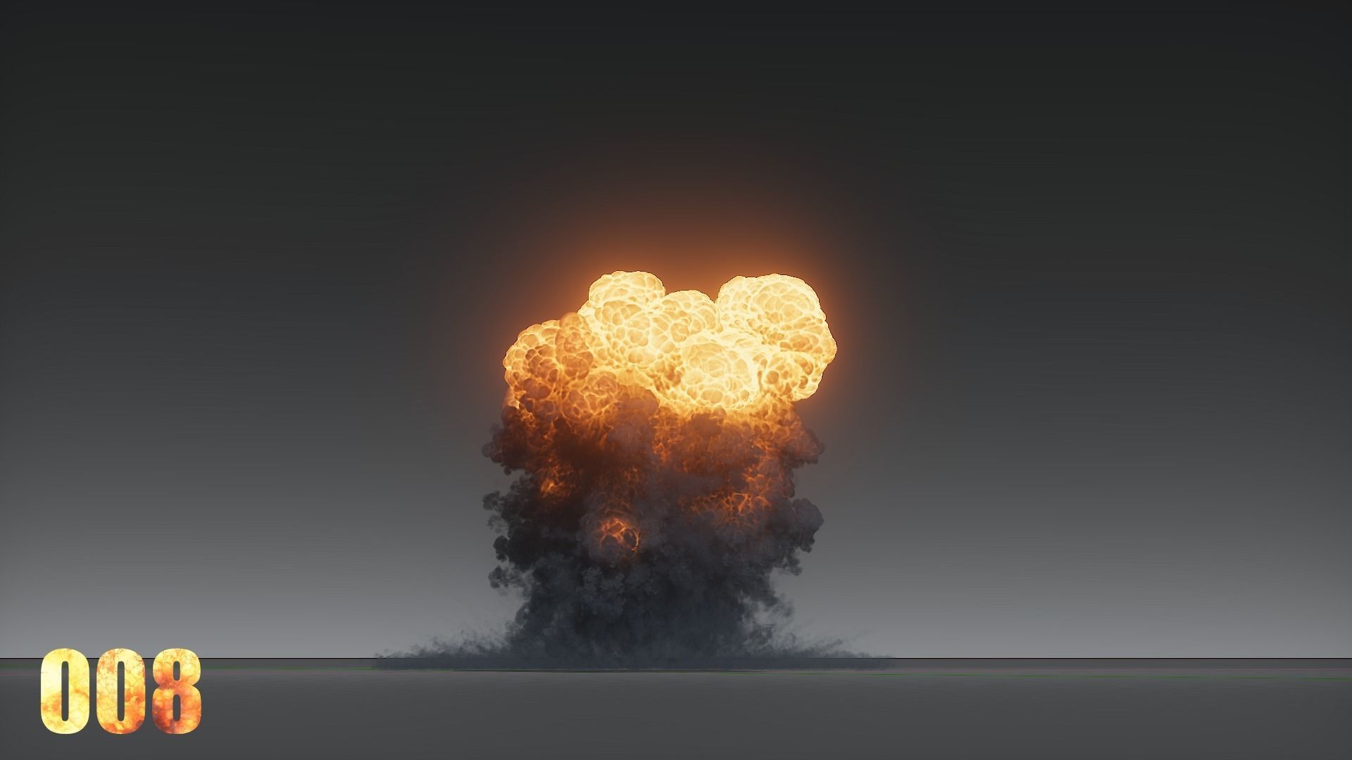 100 Model 3D Fire Smoke Explosions Clouds Collection 3D model_14