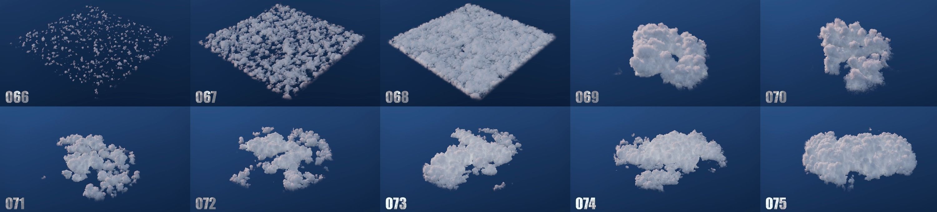 100 Model 3D Fire Smoke Explosions Clouds Collection 3D model_11