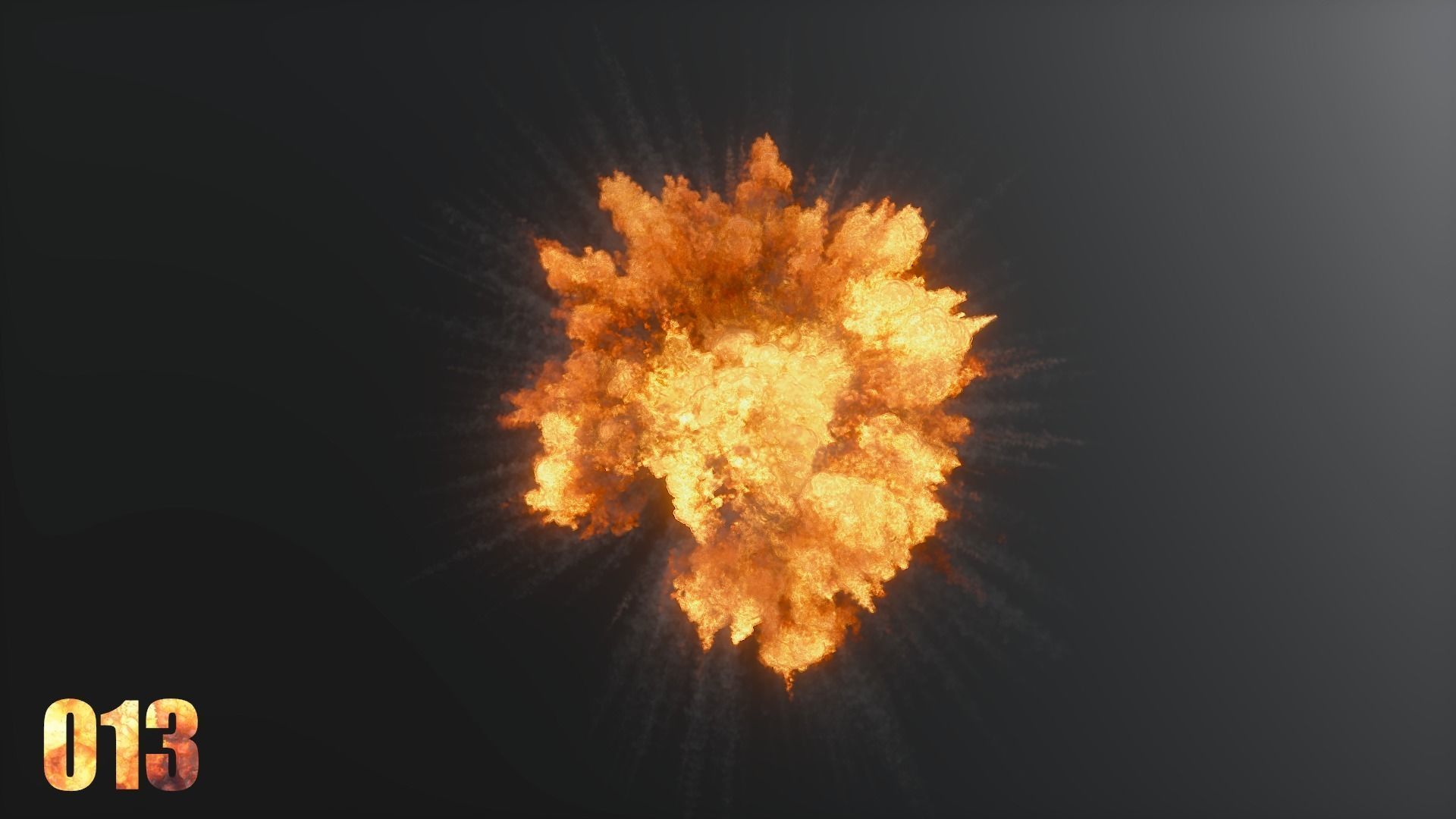 100 Model 3D Fire Smoke Explosions Clouds Collection 3D model_16