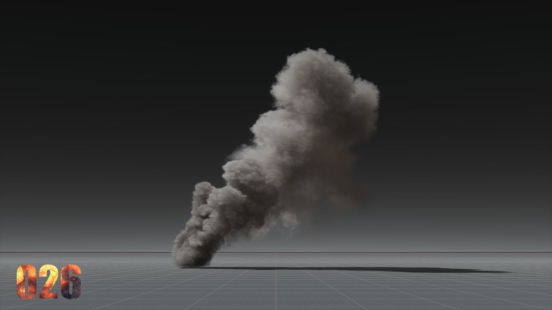 100 Model 3D Fire Smoke Explosions Clouds Collection 3D model_17