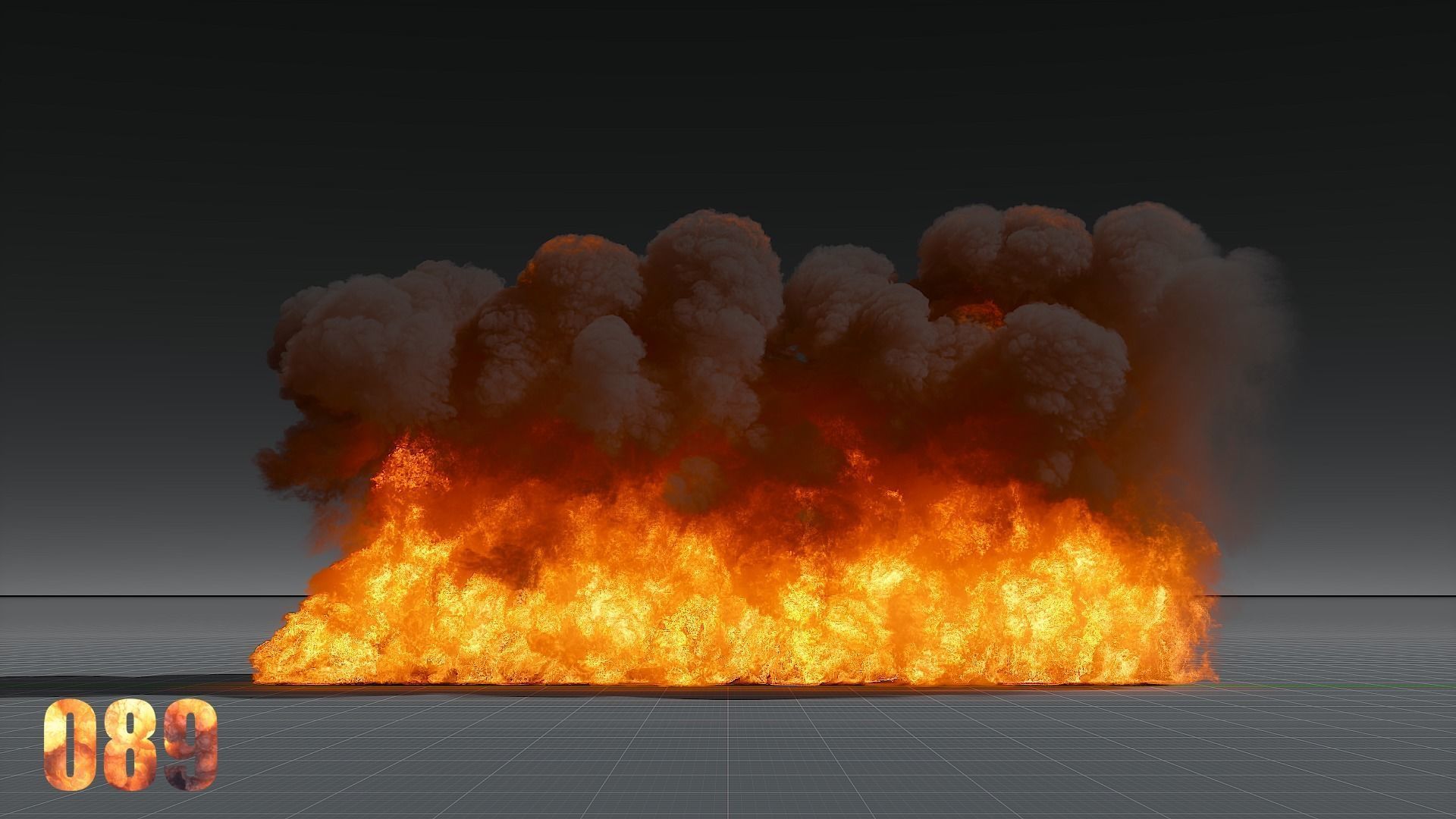 100 Model 3D Fire Smoke Explosions Clouds Collection 3D model_23