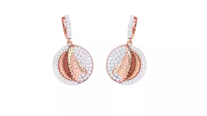High Jewelry Earrings 3dm stl 3dm stl obj mtl 3mf details