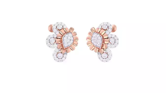 High Jewelry Earrings 3dm stl 3dm stl obj mtl 3mf details