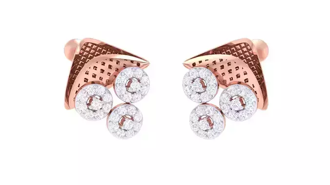 High Jewelry Earrings 3dm stl 3dm stl obj mtl 3mf details