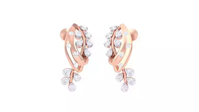 High Jewelry Earrings 3dm stl 3dm stl obj mtl 3mf details