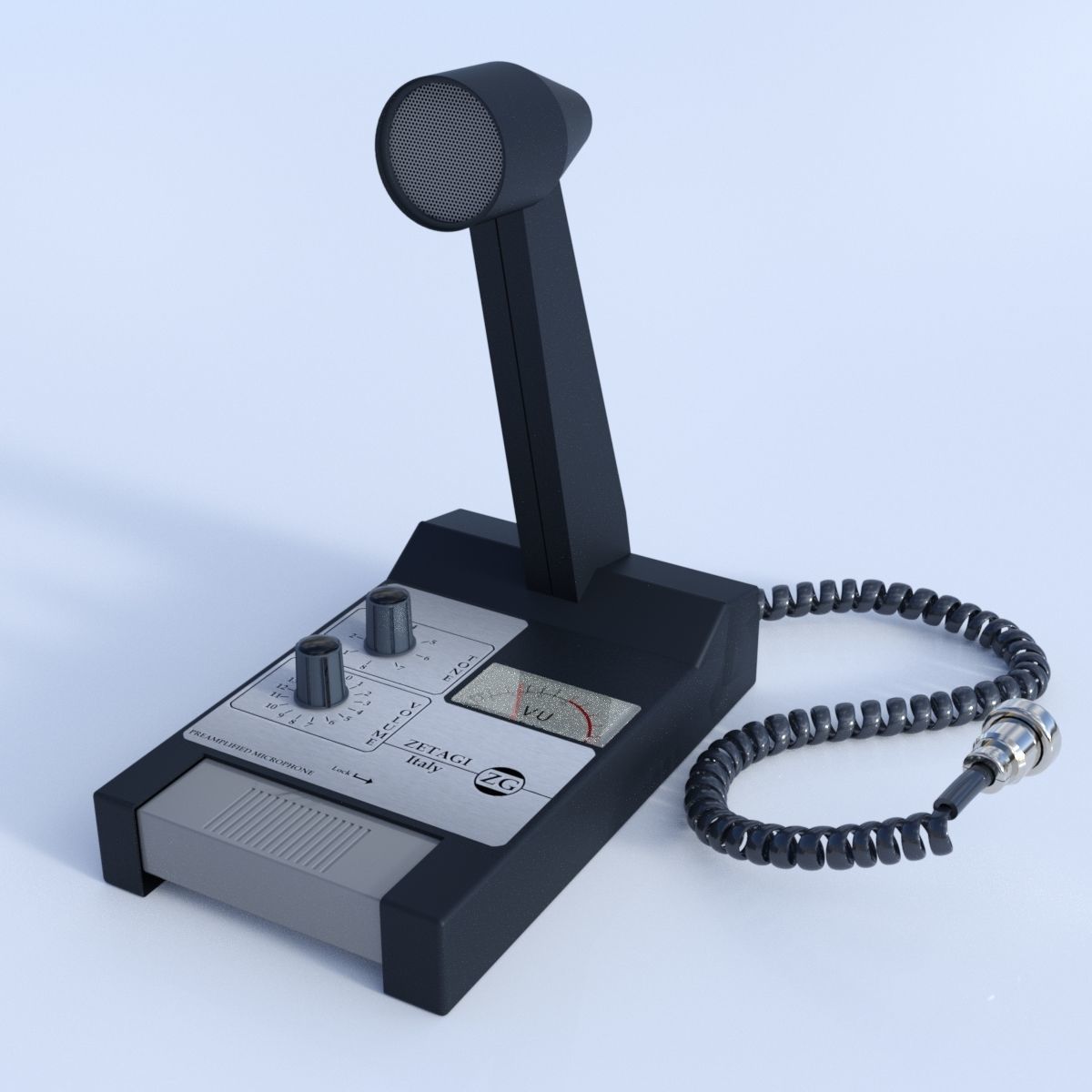 Zetagi MB5 plus table mic 3D model_2