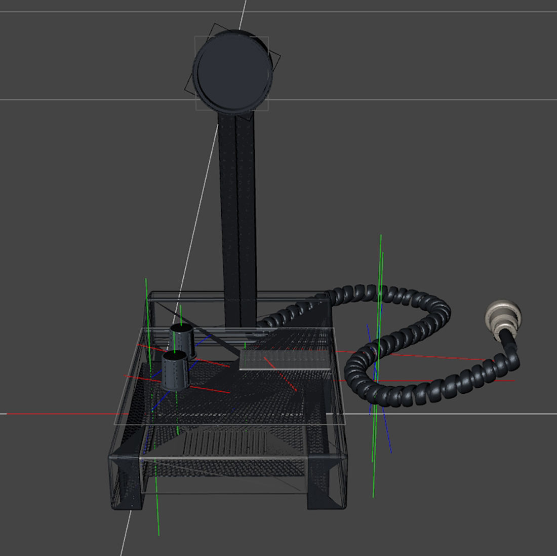 Zetagi MB5 plus table mic 3D model_4