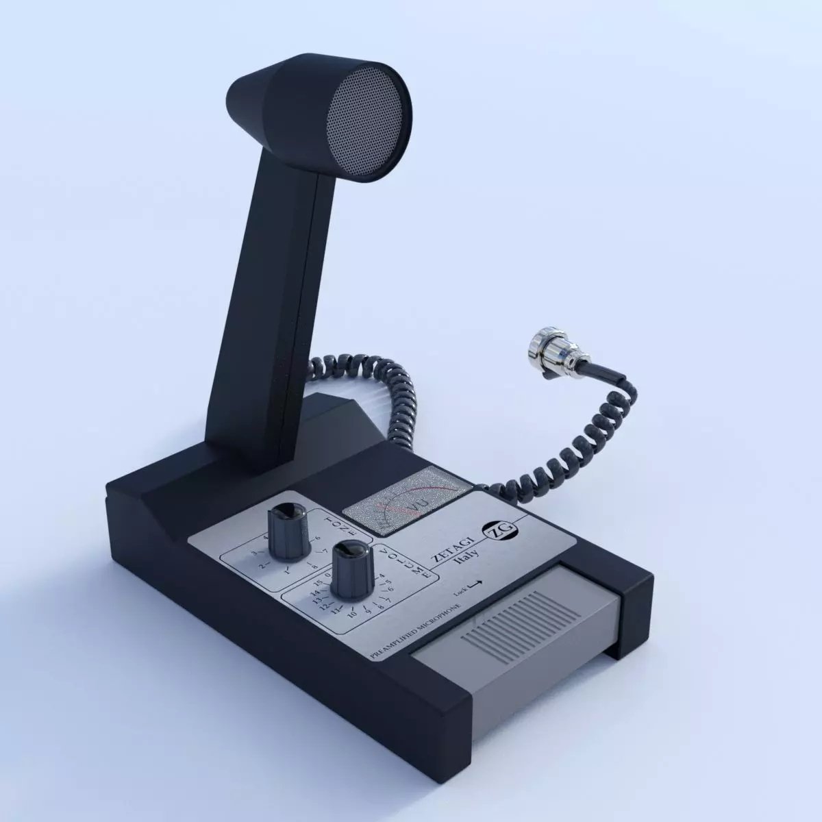 Zetagi MB5 plus table mic 3D model_0