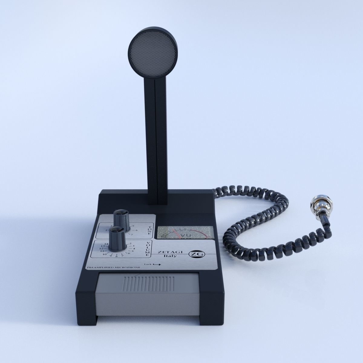 Zetagi MB5 plus table mic 3D model_1