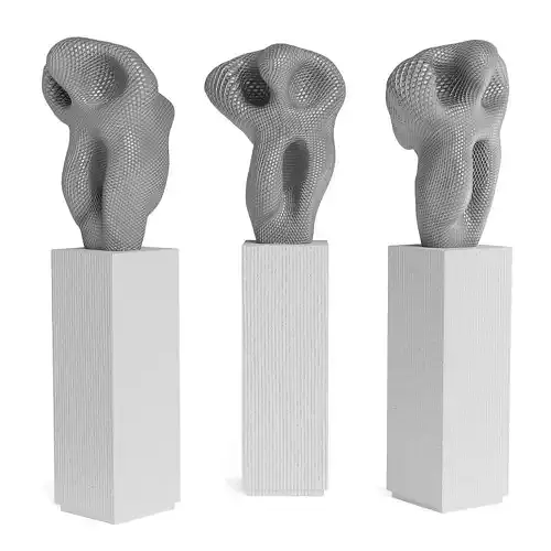 Abstract modern art pedestal