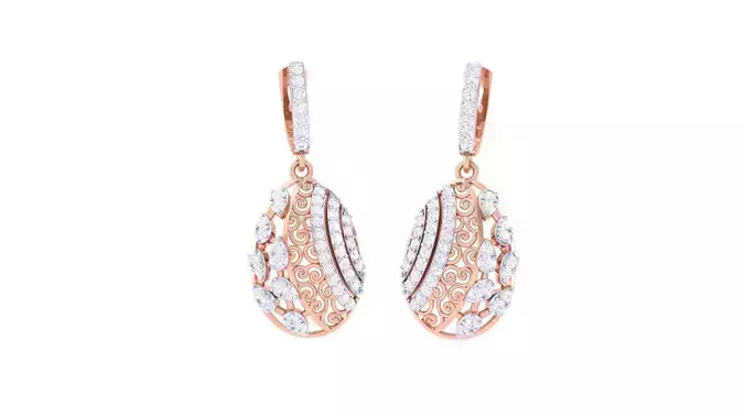 High Jewelry Earrings 3dm stl 3dm stl obj mtl 3mf details