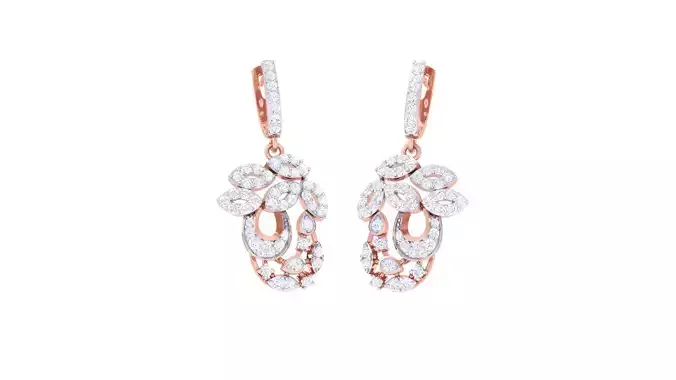 High Jewelry Earrings 3dm stl 3dm stl obj mtl 3mf details