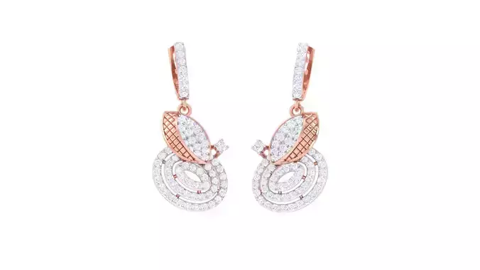 High Jewelry Earrings 3dm stl 3dm stl obj mtl 3mf details