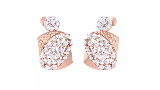 High Jewelry Earrings 3dm stl 3dm stl obj mtl 3mf details