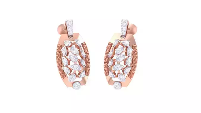 High Jewelry Earrings 3dm stl 3dm stl obj mtl 3mf details