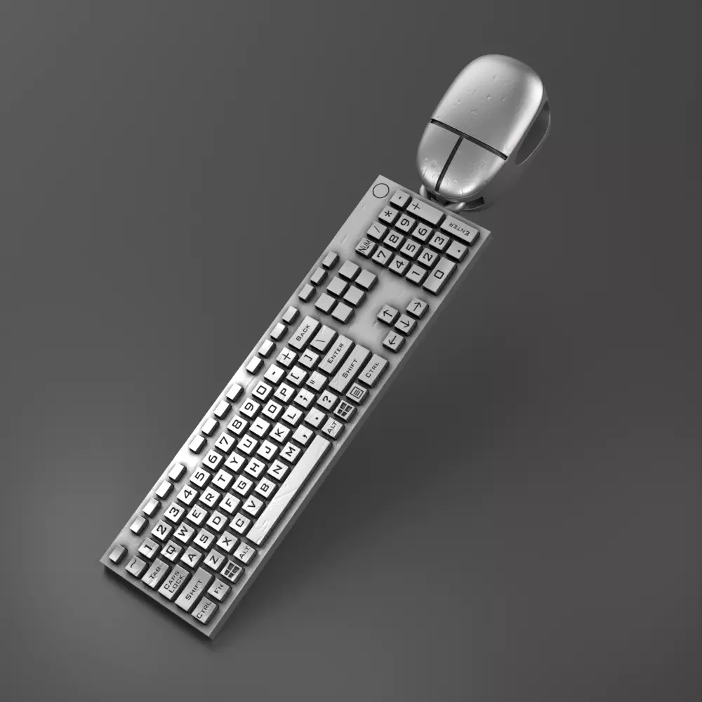 Keyboard-necklace 3D print model_0